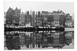 Foam board print Reflections of Amsterdam