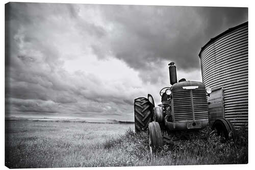 Stampa su tela melancholic tractor