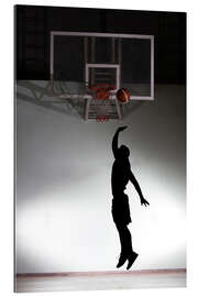 Gallery print Silhouette of a basketball player