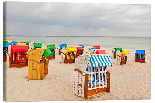 Leinwandbild Abends an der Ostsee