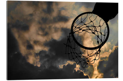 Gallery Print Basketballkorb und Himmel