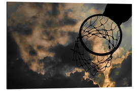 Magnettafel Basketballkorb und Himmel