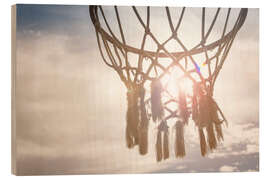 Wood print Basket ball