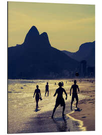 Magnettafel Ballspiel am Strand