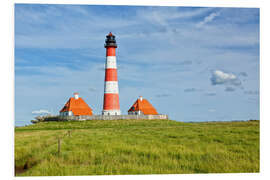 Hartschaumbild Westerhever Leuchtturm an der Nordseeküste