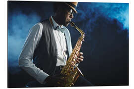 Gallery print saxophonist