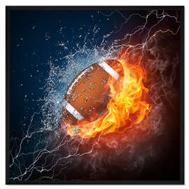 Gerahmter Kunstdruck Die Energie von Football