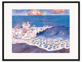 Gerahmter Kunstdruck Blaues Seestück