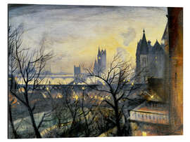 Tableau en aluminium London Twilight from the Adelphi