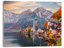 Puutaulu Hallstatt, Austria in the Autumn