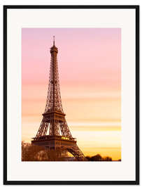 Gerahmter Kunstdruck Himmel über Paris