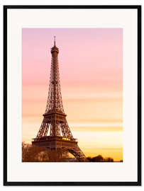 Ingelijste kunstdruk Beautiful Light in Paris