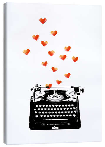Tableau sur toile Lettre d'amour