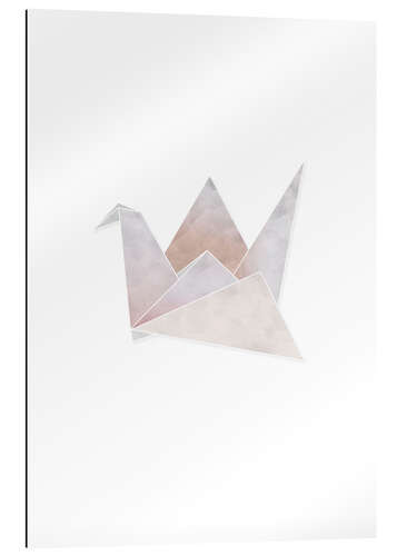 Tableau en plexi-alu Grue en origami