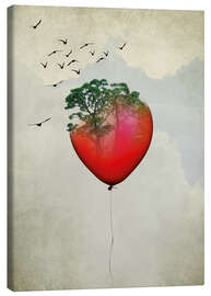 Quadro em tela Red balloon