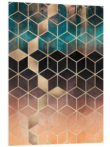 Foam board print Ombre dream cubes