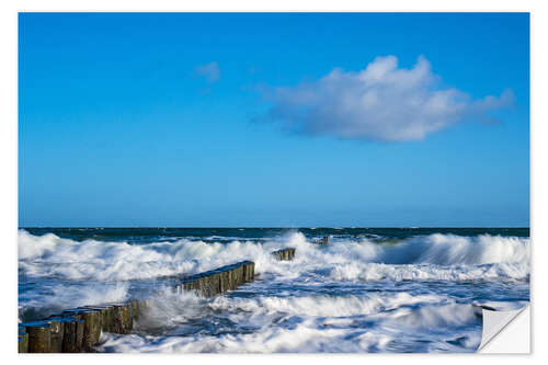 Sisustustarra Groyne on shore of the Baltic Sea