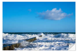 Wall sticker Groyne on shore of the Baltic Sea