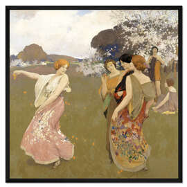 Gerahmter Kunstdruck Frühlings-Tanz