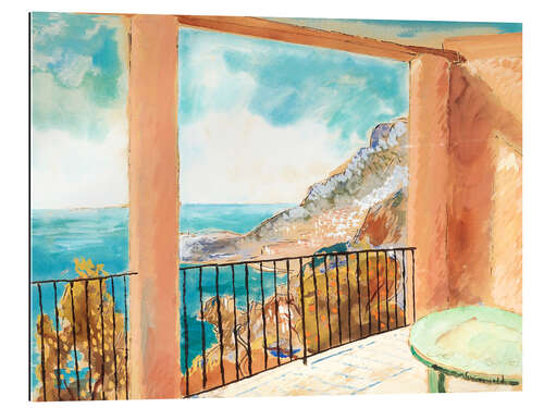 Gallery print View from the terrace, Mediterranean