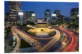 Foam board print Namdaemun Gate in Seoul, South Korea