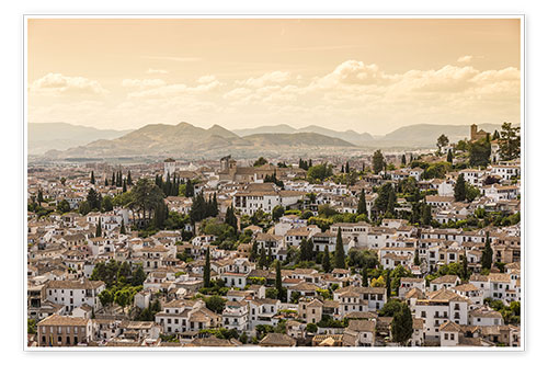 Poster Granada, Andalusien, Spanien