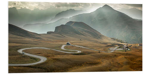 Hartschaumbild Passo Giau, Dolomiten, Italien