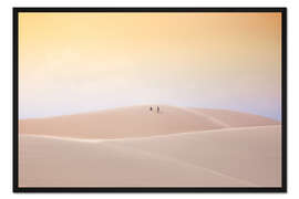 Gerahmter Kunstdruck Weiße Sanddünen, Vietnam