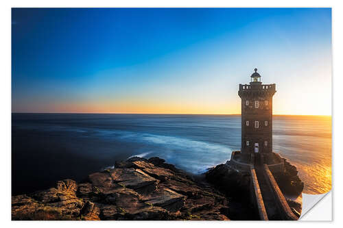 Sticker mural Phare sur la côte bretonne