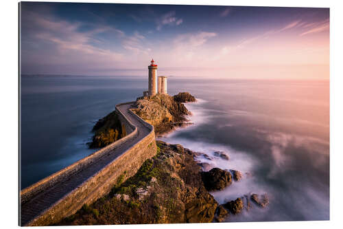 Galleritryk Phare du Petit Minou in sunlight (France / Brittany)