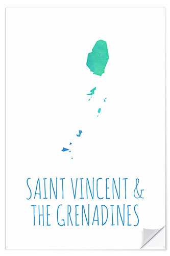 Adesivo murale Saint Vincent & the Grenadines