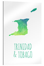 Quadro em plexi-alumínio Trinidad &amp; Tobago