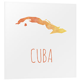 Foam board print Cuba