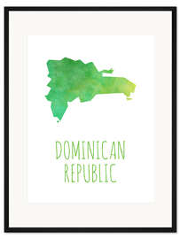 Gerahmter Kunstdruck Dominican Republic
