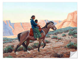 Selvklebende plakat Navajo Mother