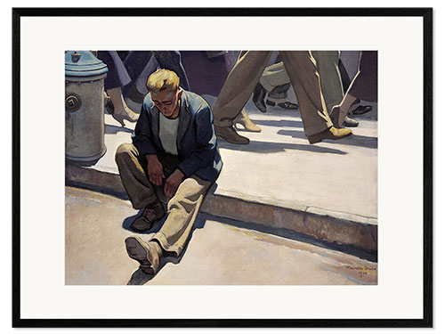 Ingelijste kunstdruk forgotten man