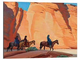 Magnettafel Navajos in einem Canyon