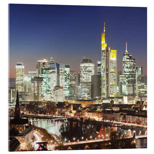 Akrylbilde Frankfurt Skyline