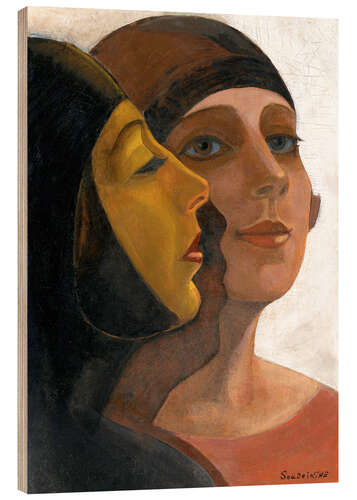 Obraz na drewnie Portrait of two women