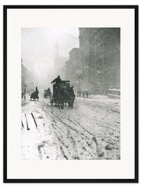 Gerahmter Kunstdruck Winter - Fifth Avenue
