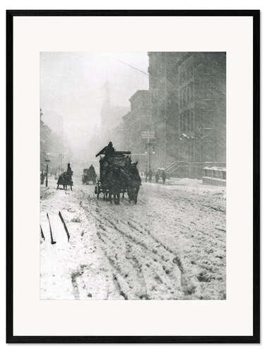 Impression artistique encadrée Winter - Fifth Avenue