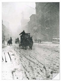 Selvklebende plakat Winter - Fifth Avenue