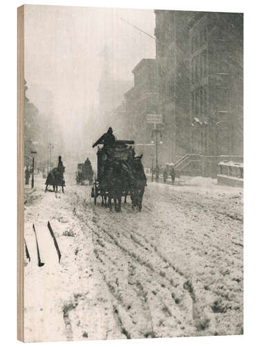 Stampa su legno Winter - Fifth Avenue