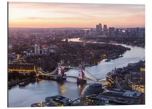 Aluminium print Colourful sunsets in London