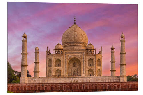 Aluminium print Taj Mahal, India