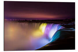 Cuadro de aluminio Niagara Falls at night