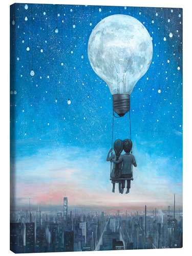 Canvas print Our love will light the night