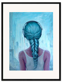 Gerahmter Kunstdruck my world