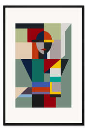 Gerahmter Kunstdruck Namenlose Frau