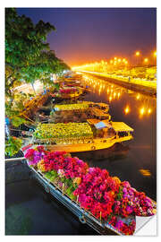 Autocolante decorativo Saigon Flower Market, Vietnam